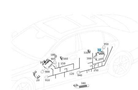 STEROWNIK MODUŁ DRZWI MERCEDES 2229001914