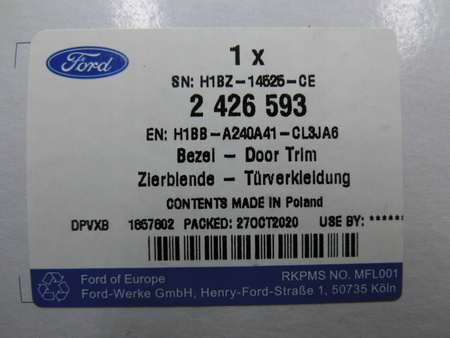 RAMKA PRZEŁĄCZNIKA SZYB FOD FIESTA MK8_2426593_H1BB-A240A41-CL3JA6