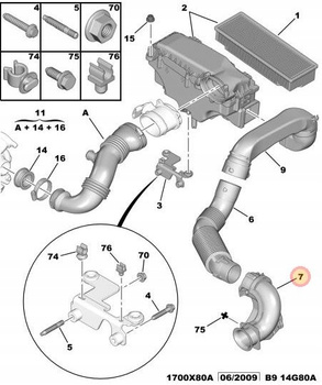 WLOT POWIETRZA CITROEN BERLINGO OE 1434C3