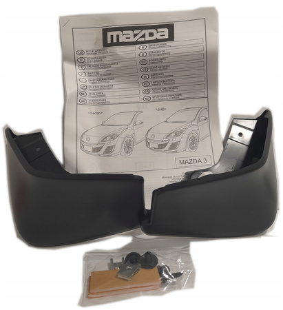 Chlapacze przednie czarne Mazda3 BL Hatch/ Sedan_BBM2V3450A