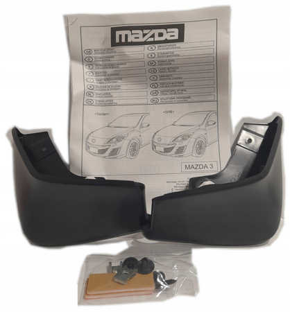 Chlapacze przednie czarne Mazda3 BL Hatch/ Sedan_BBM2V3450A