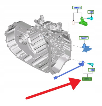 CZUJNIK PRĘDKOŚCI SKRZYNI AUTOMAT 6F15 FORD 2457478 _ CC3P-7H103-BA
