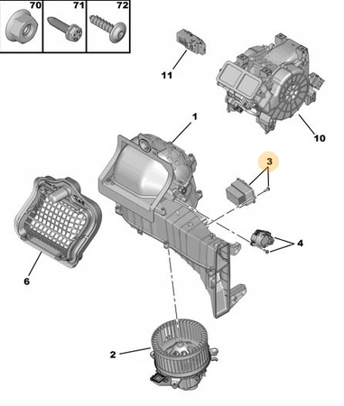 MODUŁ STERUJĄCY NAGRZEWNICY CITROEN OE 9821291980