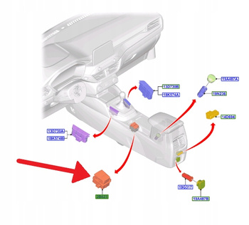 PRZEŁĄCZNIK HAMULEC POSTOJOWY EXPLORER KUGA 20- 2293117 _ LB5T-2B623-AA3JA6