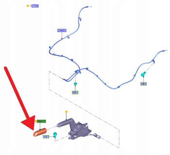 OSŁONA UCHWYTU HAMULCA RĘCZNEGO FOCUS 2018- 2215617 _ JX61-2N672-AB3ZHE