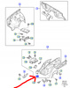 WZMOCNIENIE FARTUCHA PRZÓD LH FORD RANGER 2000-12_1451895_XM34-4195-DC