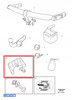 ZAŚLEPKA HAKA ZDERZAKA TYŁ VOLVO XC60 2009- OE 31359564
