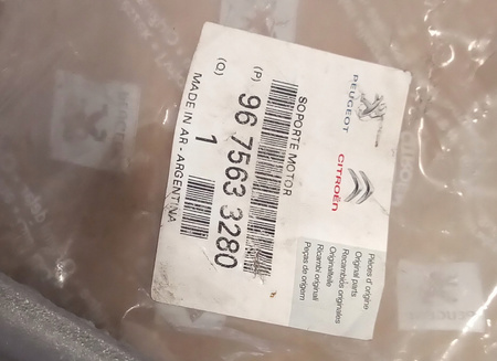 Wspornik poduszki silnika OE Citroen 9675633280