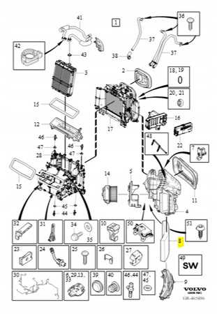 FILTR KLIMATYZACJI VOLVO S60 V60 2019- S90 V90 XC90 2016- OE 31434971