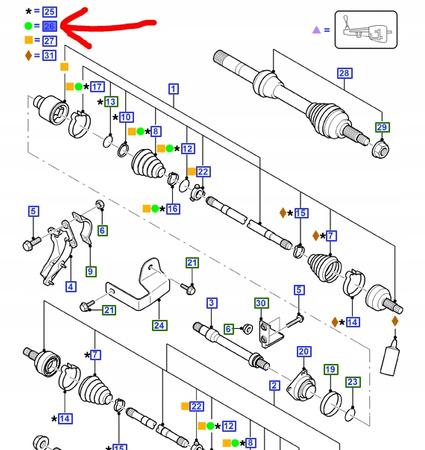 OSŁONA PRZEGUBU PÓŁOSI FORD MONDEO Mk3 2000-2007 _1447562_1S71-4A084-DD