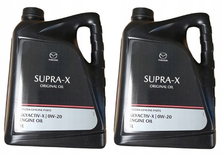 2x Olej syntetyczny Mazda OE Original Oil Supra-X 0W-20 5L SUPRA0W205