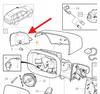 KIERUNKOWSKAZ LUSTERKA LEWY VOLVO V70 XC70 2001- 08- XC90 2003- OE 31111813