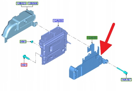 UCHWYT KOMPUTERA 1.0 1.5 FORD PUMA FIESTA 2019- 2144572 _ H1B1-12A692-AC