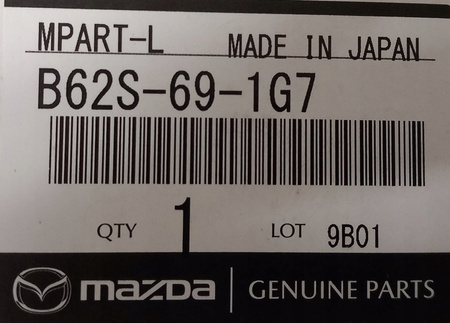 Wkład lewy lusterka zewnętrznego - Mazda 6 GL_B62S691G7