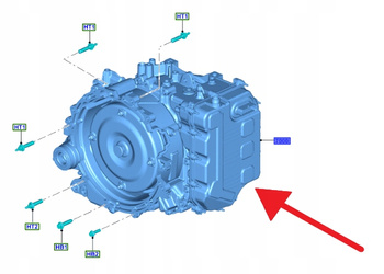 SKRZYNIA BIEGÓW AUTOMAT 8F24 1.5 EB FORD FOCUS 2018- 2270302 _ JX6P-7000-KA