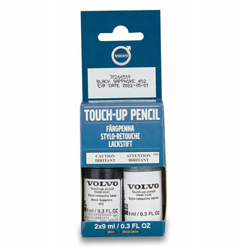 LAKIER SZTYFT ZAPRAWKA BLACK SAPPHIRE 452 VOLVO S90 S80 S60 OE _ 31266519