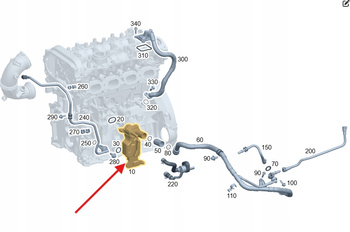 SEPARATOR OLEJU ODMA OM270 OM274 BENZYNA MERCEDES OE A2700109703