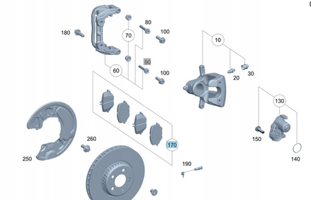 Mercedes-Benz OE A000 420 6200 zestaw klocków hamulcowych, hamulce tarczowe