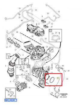30640823 ORING USZCZELNIAJĄCY WĄŻ RURY OE VOLVO
