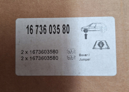 Klocki Hamulcowe Przód Oryginał Jumper Boxer Ducato 1673603580