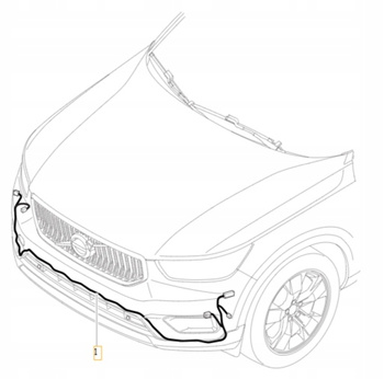 WIĄZKA INSTALACYJNA ZDERZAKA PRZÓD VOLVO XC40 EX40 2018- OE 31687083