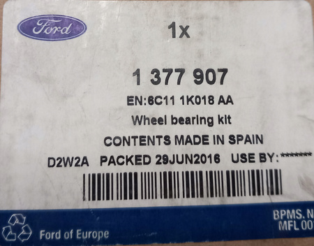 Łożysko piasta koła przedniego - Ford Transit Mk6_1377907_6C11-1K018-AA