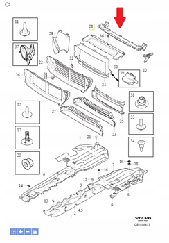 WZMOCNIENIE CZOŁOWE BELKA PRZÓD VOLVO XC90 2016- OE 31425917