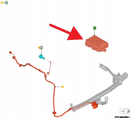 MODUŁ HAMULCA PRZYCZEPY FORD COURIER 2023- OE 2788909 _ PZ3T-19H517-EH
