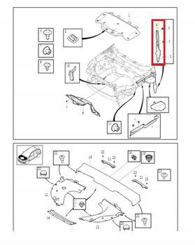 WYGŁUSZENIE BŁOTNIK PRZEDNI LEWY VOLVO XC40 2018- C40 22- EC40 OE 31442797