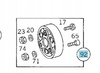 AMORTYZATOR TŁUMIK DRGAŃ WAŁU MERCEDES C W202 OE A2024100747