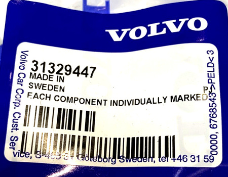 Zestaw podkładek poduszki ramy Volvo OE 31329447