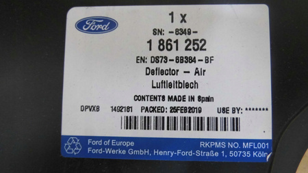 OSŁONA DOLNA SILNIKA FORD MONDEO Mk5 2014- 1861252 _ DS73-8B384-BF