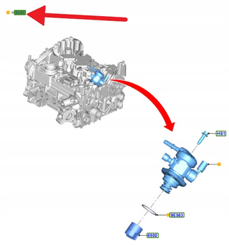 POMPA PALIWA 1.0 EB FORD FIESTA PUMA FOCUS 2018- 2499671 _ H6BG-9D376-AB
