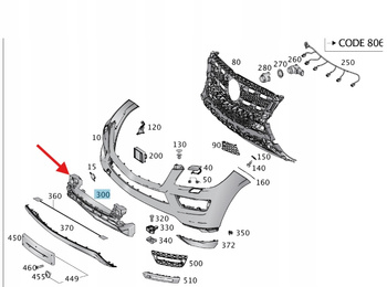 ABSORBER ZDERZAKA PRZÓD MERCEDES GL GLS W166 OE A1668850237