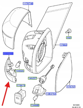 KIERUNKOWSKAZ PRAWY LUSTERKA FORD MONDEO FOCUS 1538489 _ 8M51-13B384-AA