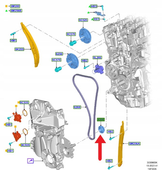 KOŁO ZĘBATE WAŁU KORBOWEGO 1.5L ECOBOOST KUGA 2024- 2633747 _ PV4E-6306-AA