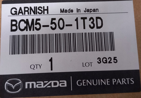 Ramka maskownica chłodnicy - Mazda 3 BL_BCM5501T3D