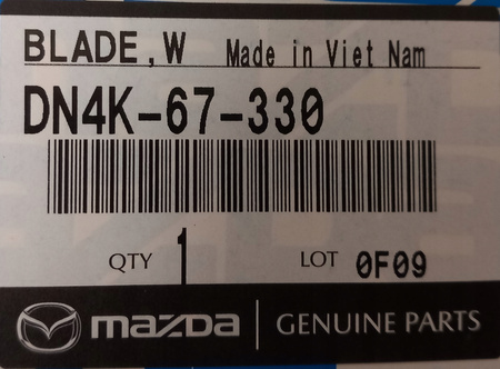 Pióro wycieraczki prawe przednie - Mazda MX-30 DR_DN4K67330