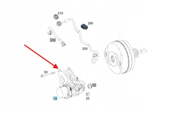 POMPA PODCIŚNIENIA VACUM DIESEL M654 MERCEDES OE A0004306132