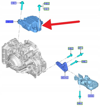 PODUSZKA SKRZYNI BIEGÓW 2.0 ECOBLUE 8F40 KUGA 2022- 2588463 _ NX61-7M121-BA