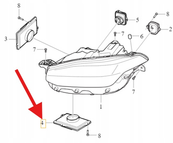 MODUŁ PRZETWORNICA LED VOLVO S90 V90 2017- XC90 2016- OE 31468410