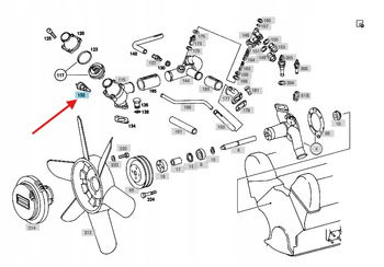 CZUJNIK TEMPERATURY POMPY WODY DIESEL MERCEDES OE A0065451424