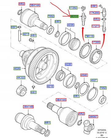 CZUJNIK PRĘDKOŚCI FORD FUSION 01- FIESTA Mk7 2008- 1087548 _ 98AB-9E731-AG