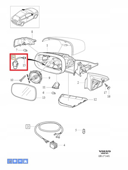 CZUJNIK TEMPERATURY ZEWNĘTRZNEJ VOLVO S60 V60 2011- V40 S80 OE 30674546