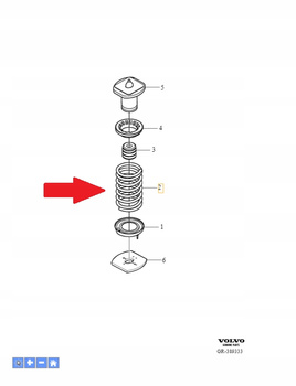 Tylne sprężyny Volvo OE 31202524