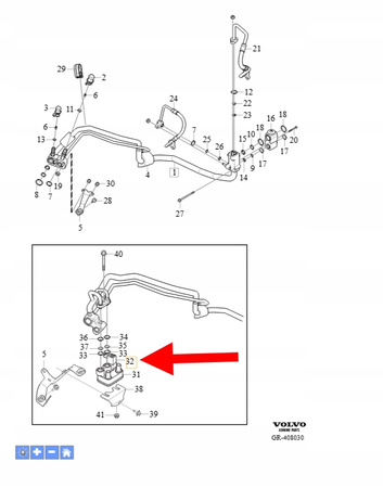 ZAWÓR ODCINAJĄCY KLIMATYZACJI 2.0 B4 VOLVO XC90 2016- OEM/OE 31455215