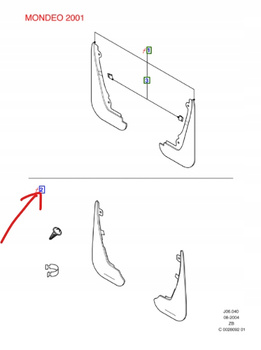 CHLAPACZE TYLNE FORD MONDEO Mk3 SEDAN 2000-2007_1139309_1S7J-A16D588-AB