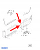LISTWA OSŁONA PROGOWA LEWY TYŁ VOLVO XC90 2016- OEM/OE 32244627