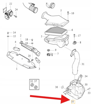 OBUDOWA STEROWNIKA KOMPUTERA 2.0 B4 D4 D5 VOLVO V40 2013- OE 31338662