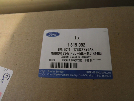 LUSTERKO ZEWNĘTRZNE PRAWE ELEKTR TRANSIT 2006- OE 1819092 _ 6C11-17682-PK